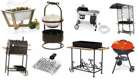Мангали, грилі, барбекю, казани