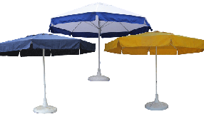 Садові парасольки, підставки під парасолю