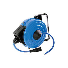 Шланг повітряний KING TONY 79910-15 з швидкознімними фітингами і автоподмоткой, 15м