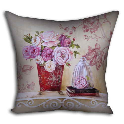 Подушка з принтом габардинова Шеббі шик 30x30 (3P_PW013), фото 1