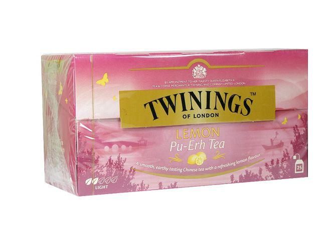 Чай чорний Twinings Pu-Erh з лимоном, 25п.х2г