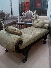 Кушетка в стиле Барокко  "Виктория " с подушками, из натурального дерева, с резьбой, фото 3