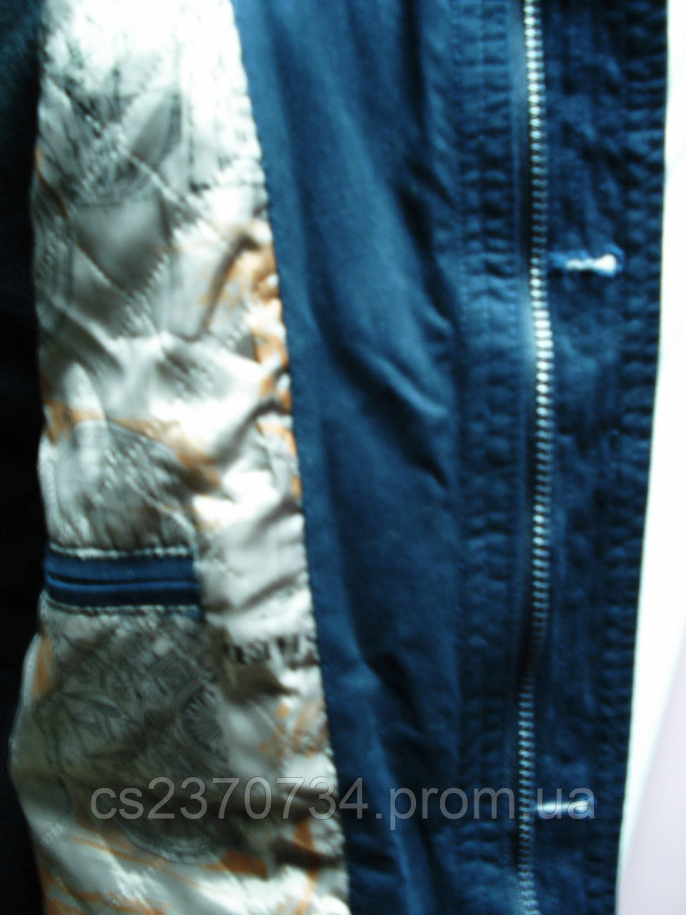 Купить Демисезонная парка Vivo тёмно-синяя на синтепоне разм L(48 ...