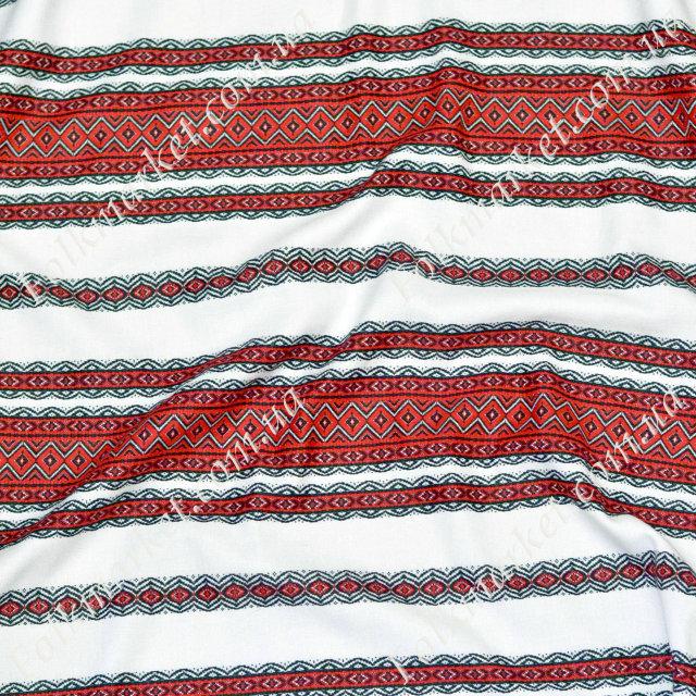 Тканина для скатертин з українською вишивкою Роксолана ТДК-108 1/1, фото 1