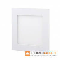 Світильник LED-S-120-6 6Вт 4200К/6400К квадр. вбуд. 120*120 мм