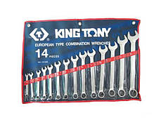 Набір ключів дюймових KING TONY 1214SR 5/16"- 1-1/4" (14 предметів)