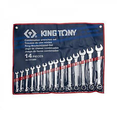 Набір ключів комбінованих KING TONY 1214MR 10-32мм (14 предметів)