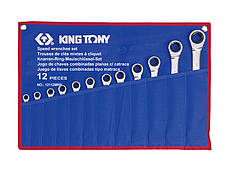 Набір ключів комбінованих з тріскачкою KING TONY 12112MRN 8-24мм (12 предметів)
