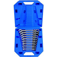 Набір ключів з шарніром і трещеткой KING TONY 13012MR 8-19мм (12 предметів)