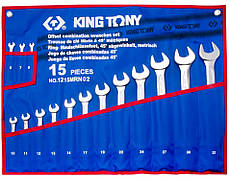 Набір комбінованих ключів KING TONY 1215MRN02 6-32 мм (15 предметів)