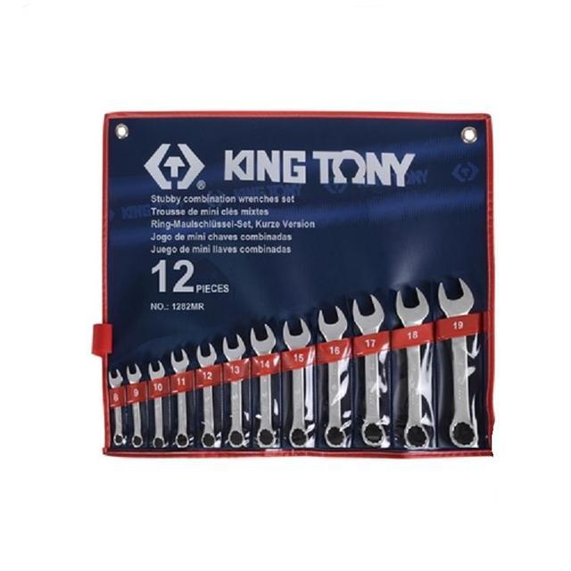 Набір укорочених комбінованих ключів KING TONY 1282MR 8-19мм (12 предметів)