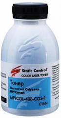 Кольоровий тонер HP универсальныйl Cyan Static Control (MPTCOL-40B-COS-P) 40 г