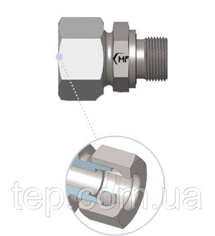 Фитинг (штуцер, муфта) Н 1/8" - медная трубка 4 мм (RVS 4 - G 1/8" ) - фото 5 - id-p488774509