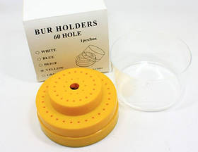 Підставка для борів кругла з кришкою 50+10 шт., ВВ03 жовта