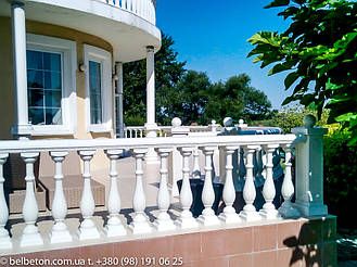 Балюстрада белая в с. Пологи | Балясины бетонные в Киевской области 10