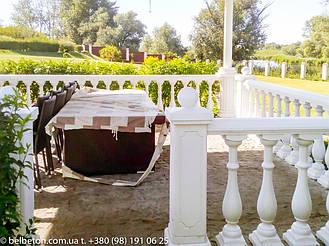 Балюстрада белая в с. Пологи | Балясины бетонные в Киевской области 21