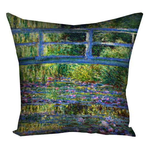 Подушка з принтом габардинова Японський місток 30x30 (3P_OS020), фото 1