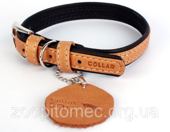 Collar ошийник Soft 15 мм 27-36 см Коричнево-чорний купити в Києві Collar ошийник Soft 15 мм 27-36 см Коричнево-чорний