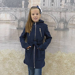 Кашемірове пальто "Александра" синій, 128-156 зріст