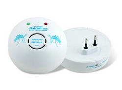 Відлякувач комарів ультразвуковий AO-101, Ultra Sonic Mosquito Repeller, площа дії — 30 м2, 220 В