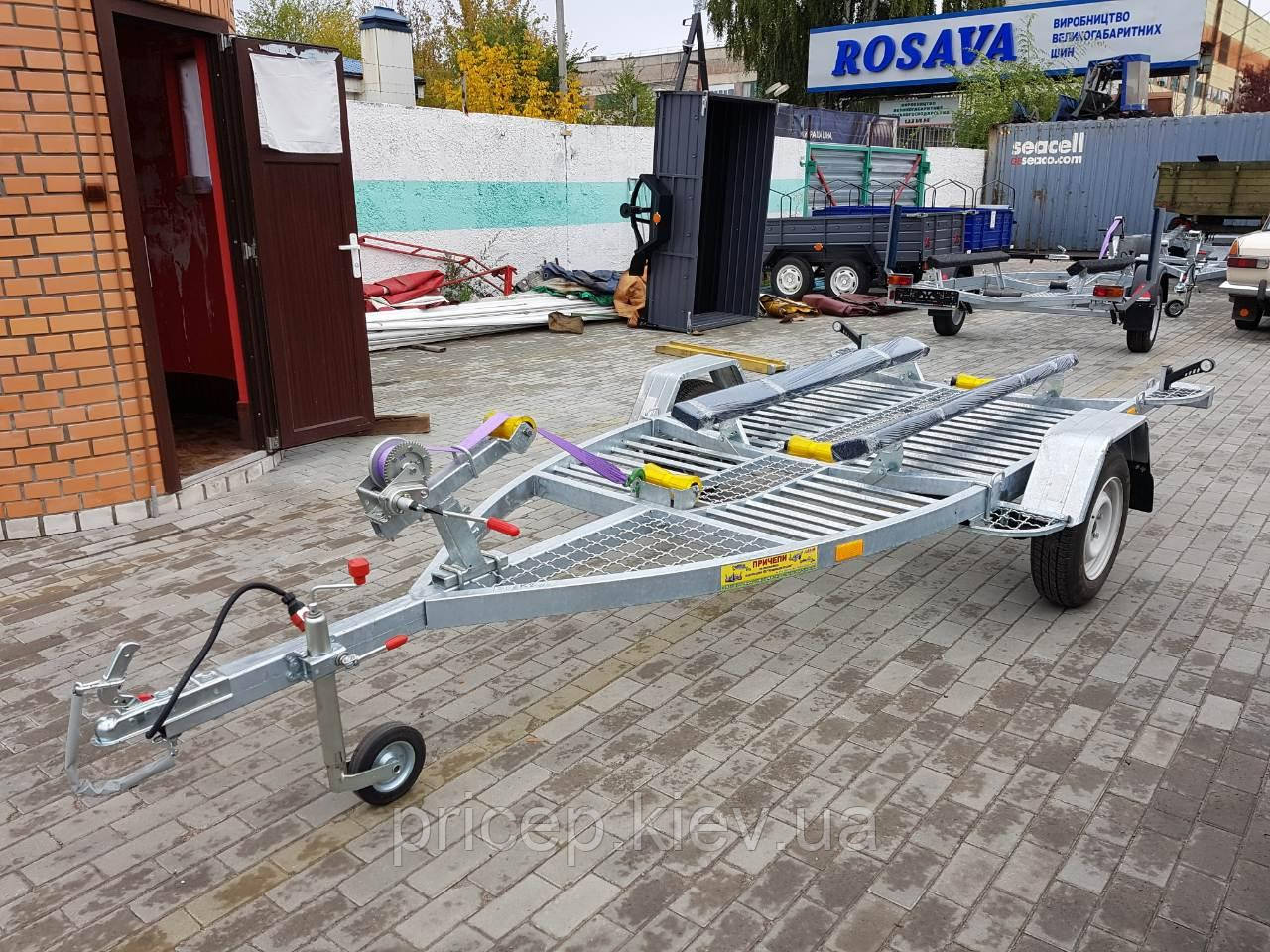 Лафет човновий універсальний плюс для перевезення квадроциклу.