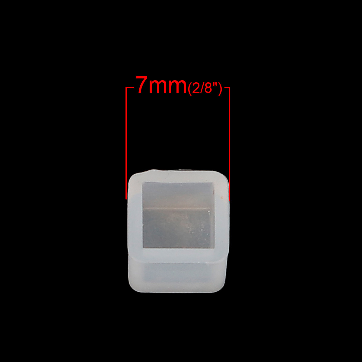Форма для эпоксидной смолы Finding Молд куб Белый Силикон 9 мм x 7 мм - фото 2 - id-p597527734