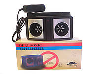 Відлякувач гризунів, мишей, щурів, тарганів, комарів Dual sonic Pest Repeller, площею дії до 100 кв. м.