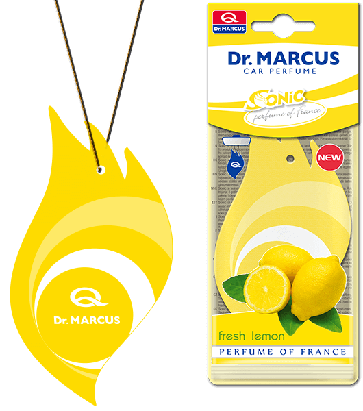 Автоосвіжувач Dr. Marcus Sonic — Fresh lemon, Ароматизатор автомобільний (Пахучка в салон авто)