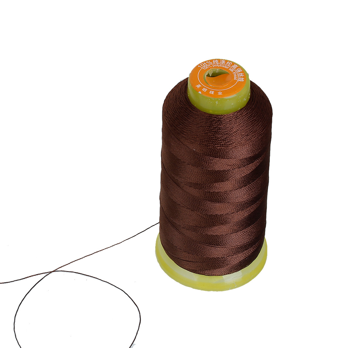 Нитка, Поліестер, Коричневий, 0.5 мм