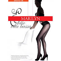 Колготки з силіконовим поясом MARILYN Erotic 30 ден vita bassa розмір 4 (L)