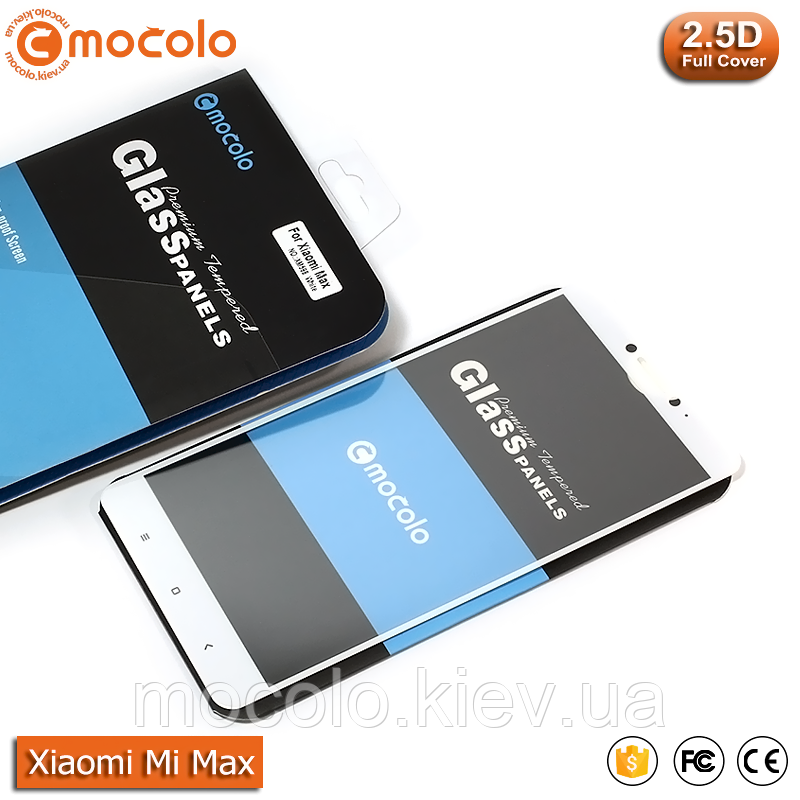 Захисне скло Mocolo Xiaomi Mi Max Full cover (White)