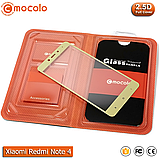 Захисне скло Mocolo Xiaomi Redmi Note 4 Full cover (Mediatek) (Gold), фото 3