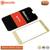 Захисне скло Mocolo Xiaomi Redmi Note 4 Full cover (Mediatek) (Gold), фото 5