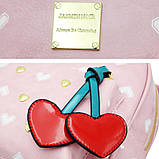 Рюкзак жіночий міський для дівчаток, дівчат Вишеньки (чорний), фото 7