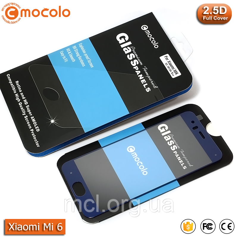 Захисне скло Mocolo Xiaomi Mi 6 Full cover (Blue)