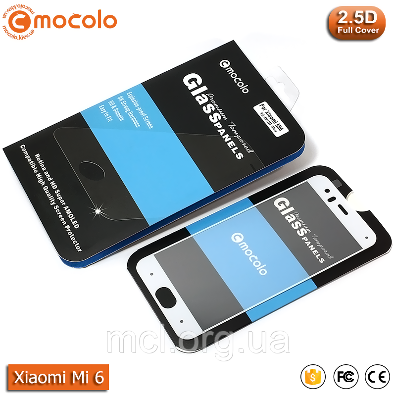 Захисне скло Mocolo Xiaomi Mi 6 Full cover (White)
