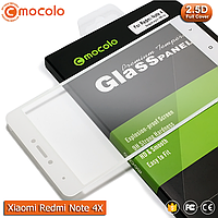 Захисне скло Mocolo Xiaomi Redmi Note 4X Full cover (Snapdragon) (White)