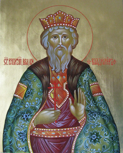 Ікона Св. Володимира на сухозлітці