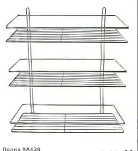 Полиця у ванну 3ярусу хром