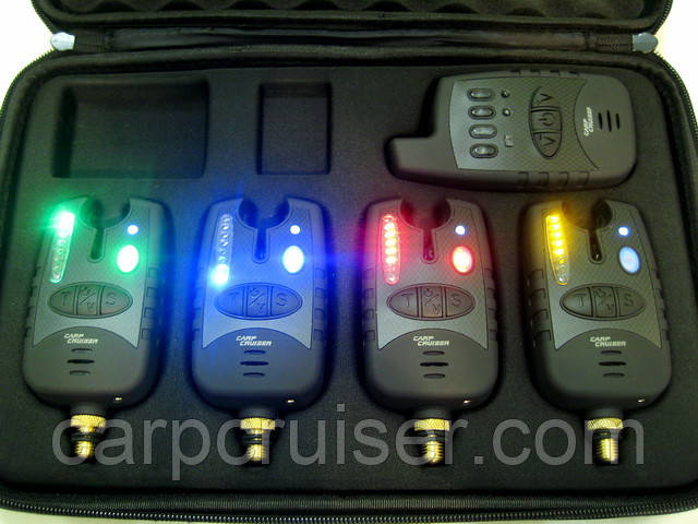 Carp Cruiser® FA209-4 Набір електронних бездротових сигналізаторів клювання з радіопейджером