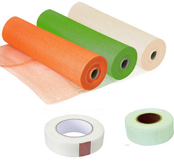 Сітка будівельна та фасадна, стрічка серпянка