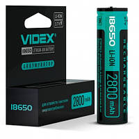 Акумулятор Videx Li-Ion 18650(ЗАХИСТ) 2800mAh 3.7 V