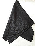 Косинка траурна ритуальна велика чорна 80х80 мм, фото 2