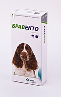 Жувальна таблетка BRAVECTO БРАВЕКТО від бліх та кліщів для собак 10-20 кг табл 1