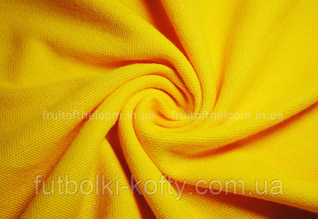 Солнечно-жёлтое женское поло 65/35