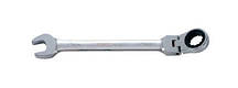 Ключ рожково-накидний трещоточный шарнірний 14 мм L=190 мм