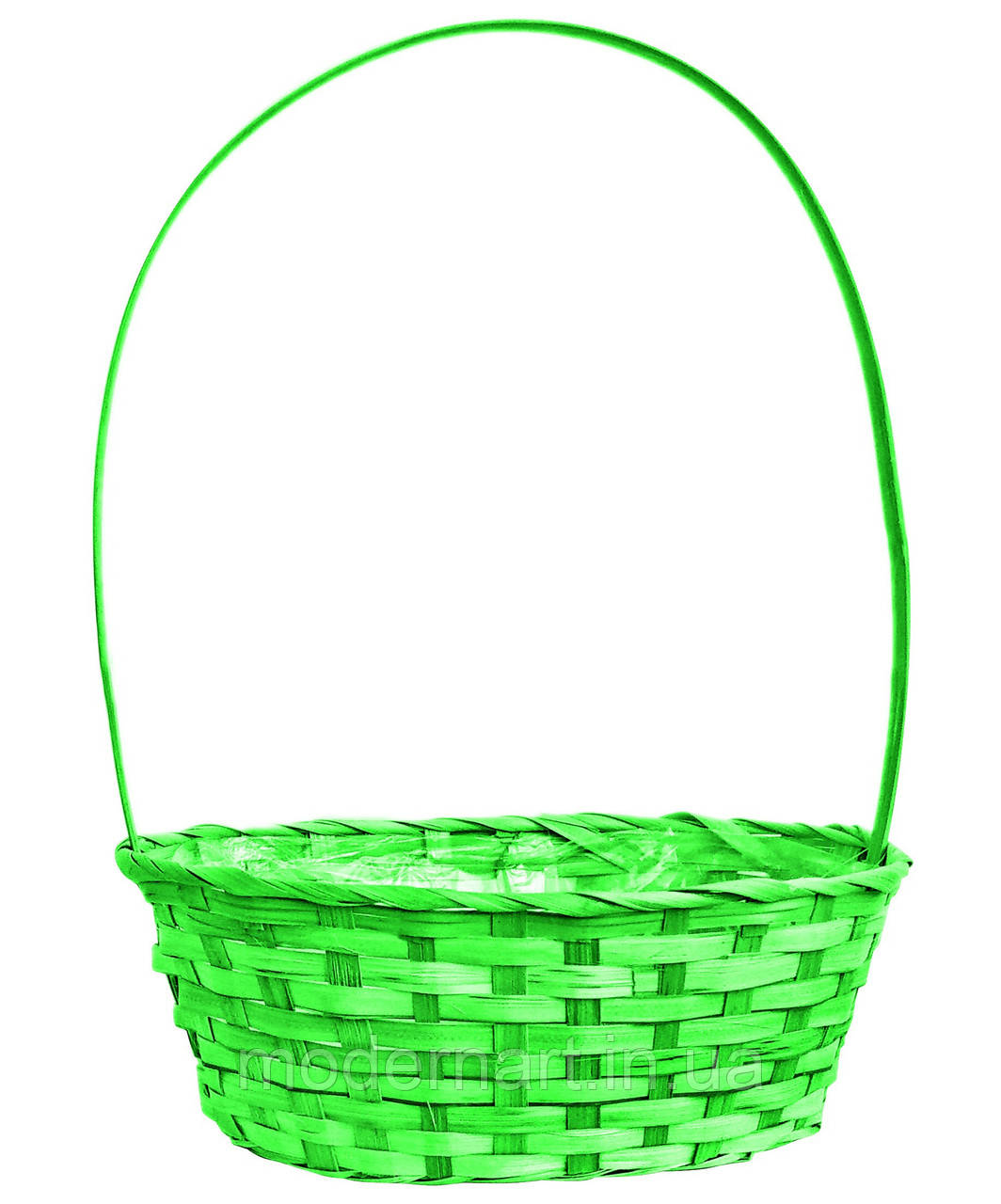 Купить Корзина для цветов из лозы зеленая, 60 х 35 см, цена 62 грн ...