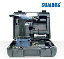 Пневмогидравлический заклепочник с комплектом приспособлений 2.4 - 6.4 мм (Sumake ST-66154K)