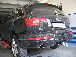 Швидкознімний фаркоп під квадрат вставку (ТСУ, тягово-зчіпний пристрій) AUDI Q7 (Ауді)