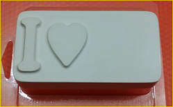 Пластикова форма для мила Я люблю основа